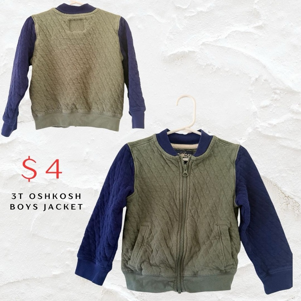 OshKosh B'gosh Boys Jacket - Green and Blue